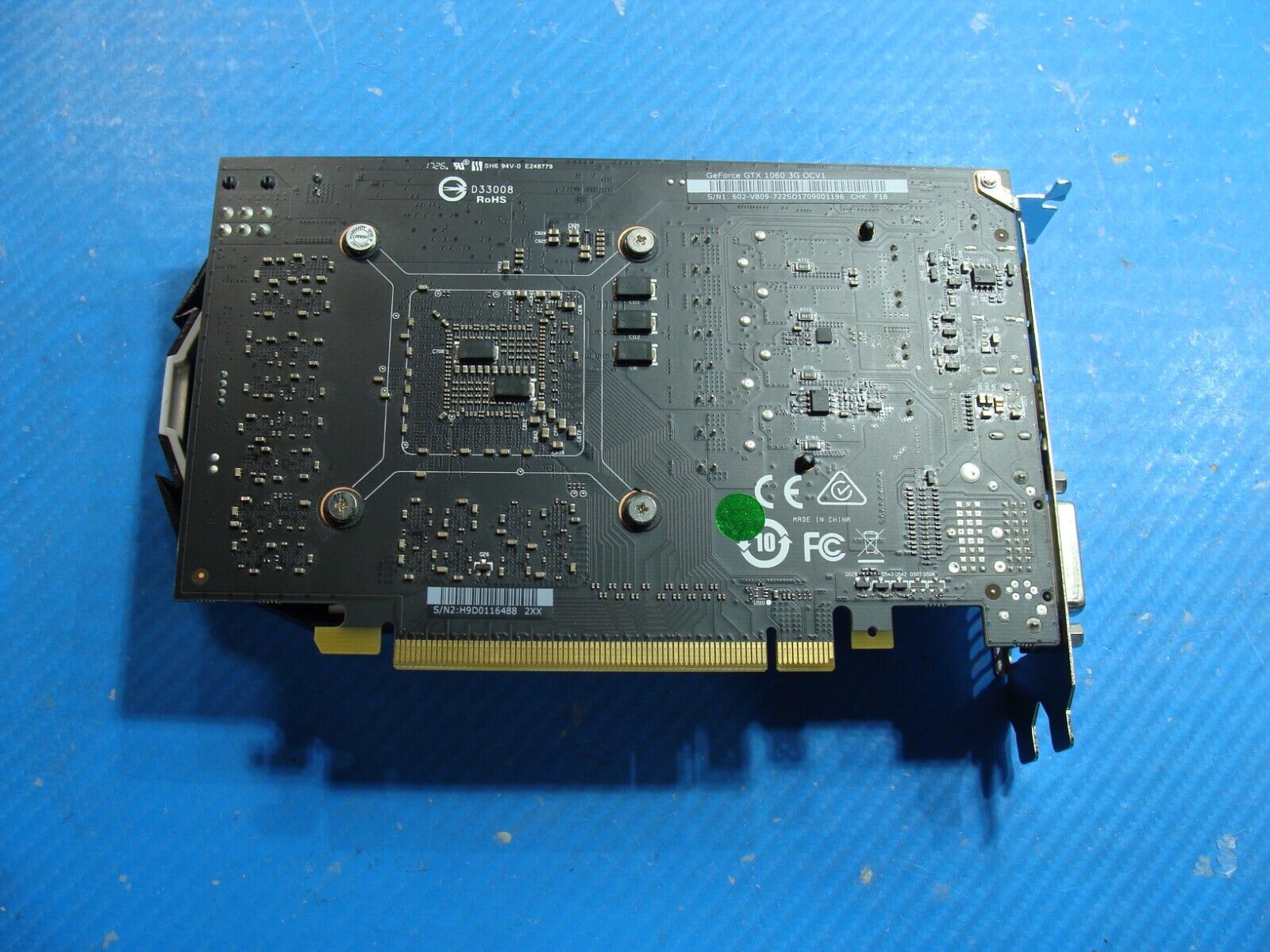 iBuyPower I-Series 504 MSI Geforce GTX1060 Video Graphic Card 602-V809-722SD