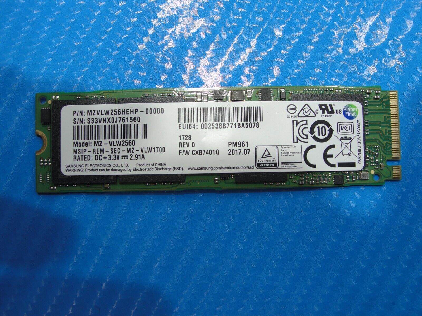 Xiaomi NoteBook Pro Samsung 256GB NVMe M.2 Solid State Drive MZVLW256HEHP-00000 - Tested Computer Laptop Parts