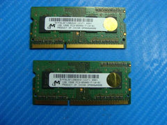MacBook Pro A1278 Micron RAM Memory 2GB 2x1GB PC3-8500S MT8JSF12864HZ-1G1F1 - Tested Computer Laptop Parts