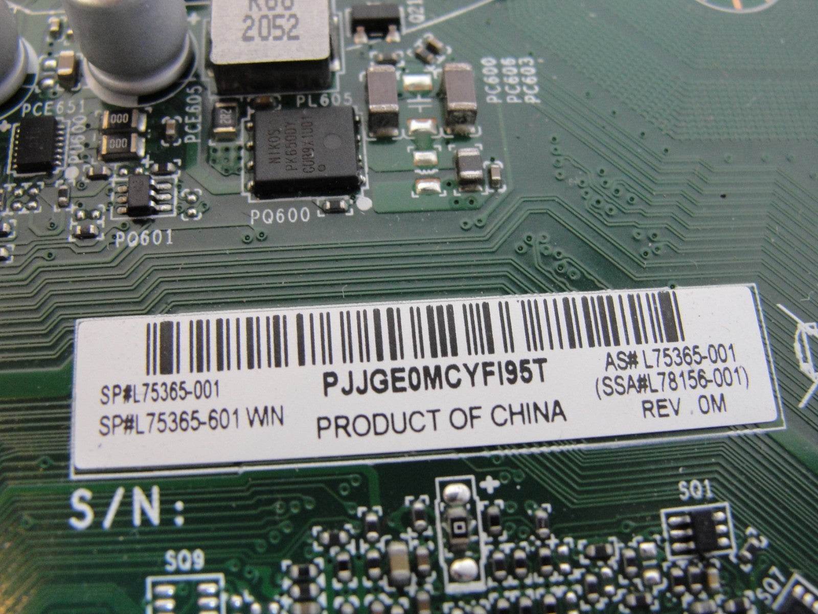 HP Pavilion TE01 TG01 Intel Chipset H470 LGA1200 Motherboard L75365-001 UNTESTED - Tested Computer Laptop Parts