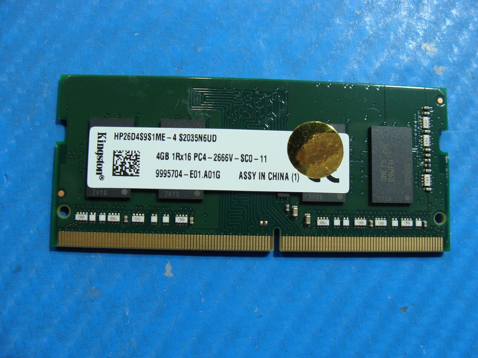 HP 17-by3635cl Kingston 4GB 1Rx16 PC4-2666V Memory RAM SO-DIMM HP26D4S9S1ME-4