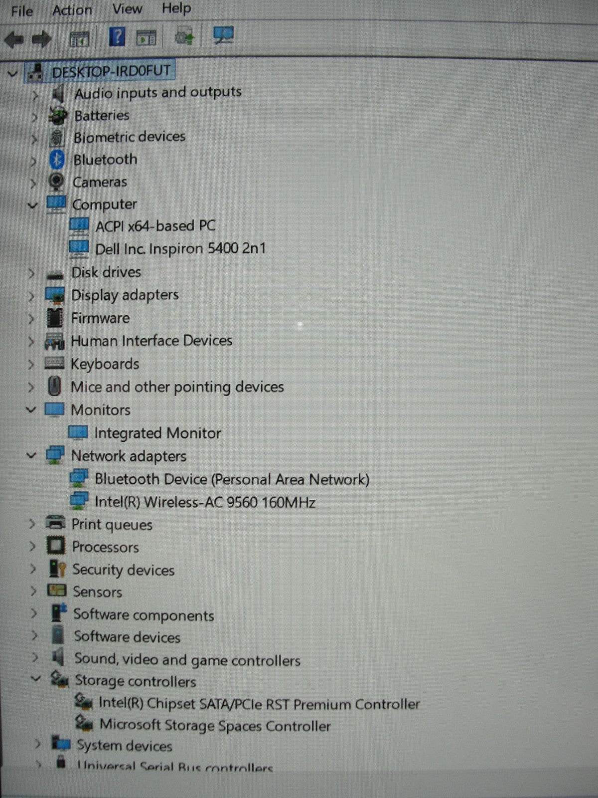Dell Inspiron 5400 2n1 14”FHD TOUCH Intel Core i5-1035G1 1GHz 8GB SSD Reset256GB - Tested Computer Laptop Parts