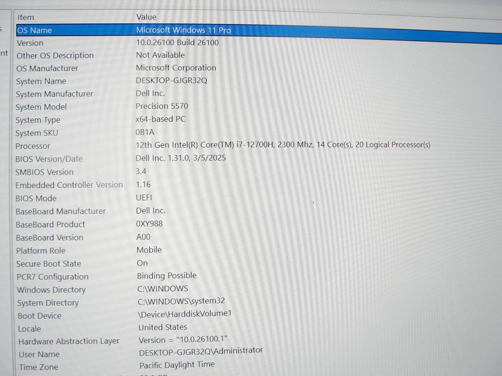 Dell Precision 5570 15.6” WUXGA i7-12700H 2.3GHz 32GB 512GB SSD NV RTX A2000 8GB - Tested Computer Laptop Parts