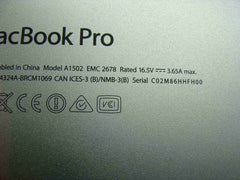 MacBook Pro A1502 13" Late 2013 ME864LL/A Bottom Case Silver 923-0561