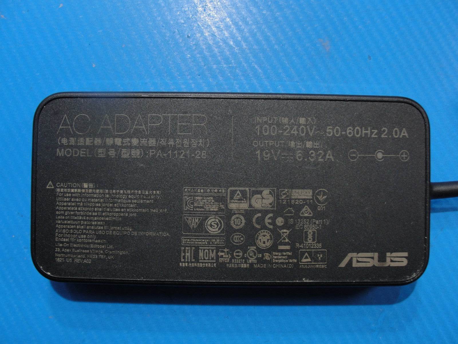 120W 19V 6.32A P/N: PA-1121-28 AC Adapter Asus - Tested Computer Laptop Parts