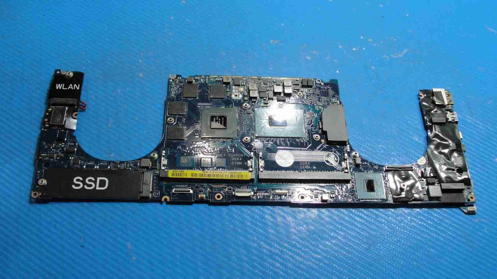 Dell Precision 15.6” 5520 i7-7820HQ 2.9GHz Nvidia M1200 4GB Motherboard HW7C4 - Tested Computer Laptop Parts