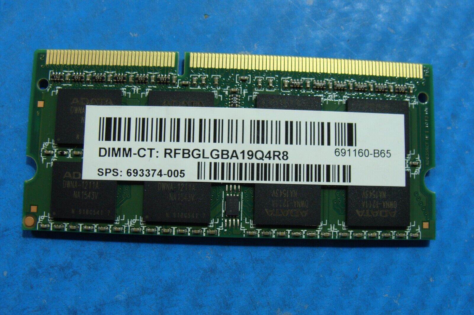 HP m6-w101dx ADATA 8GB 2Rx8 PC3L-12800S Memory RAM SO-DIMM AM1L16BC8R2-B1XS - Tested Computer Laptop Parts