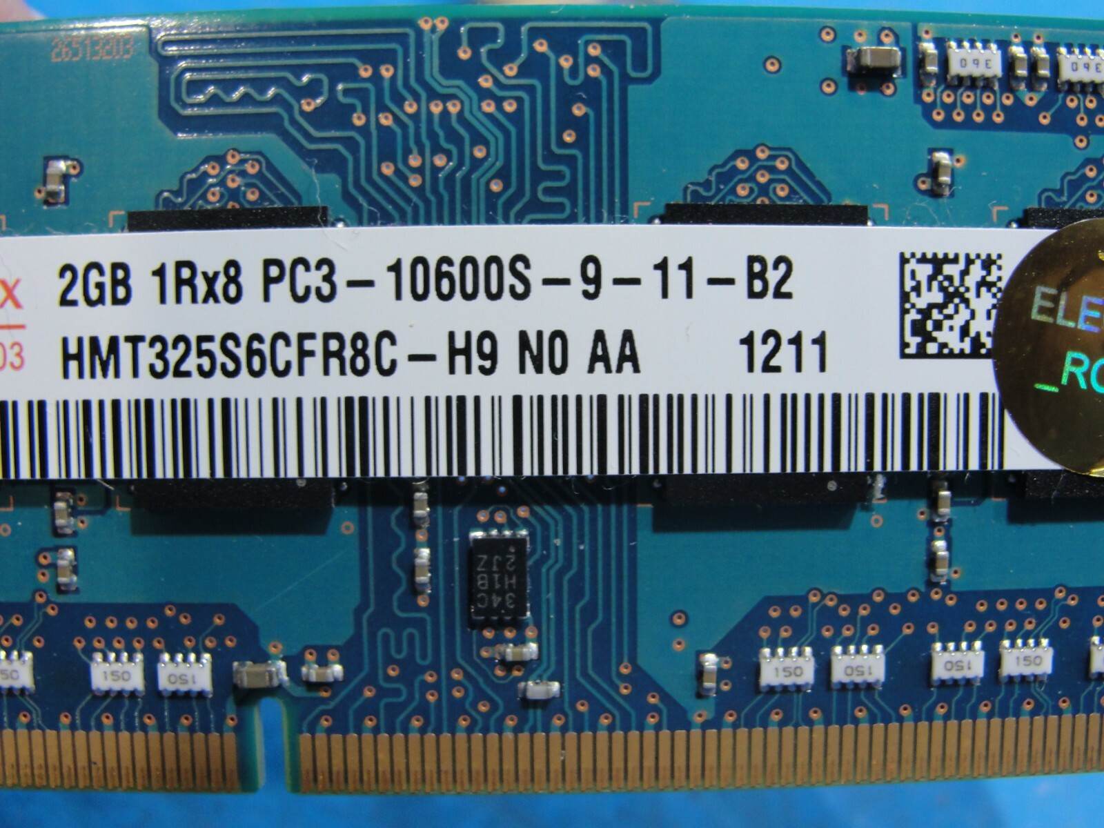 MacBook A1278 Hynix 4GB 2x2GB Memory RAM PC3-10600S-9-11-B2 HMT325S6CFR8C-H9 - Tested Computer Laptop Parts