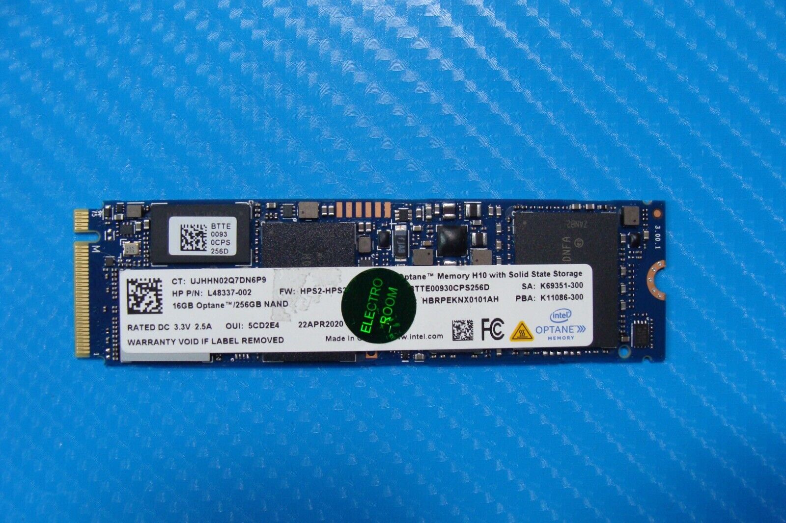 HP 15-dy1051wm Intel 16GB/256GB NVMe M.2 SSD Solid State Drive HBRPEKNX0101AH