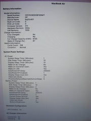 Apple Macbook Air A1466 (2017)13”HD Intel Core i5-5350U 1.8GHz 8GB 128GB SSD - Tested Computer Laptop Parts