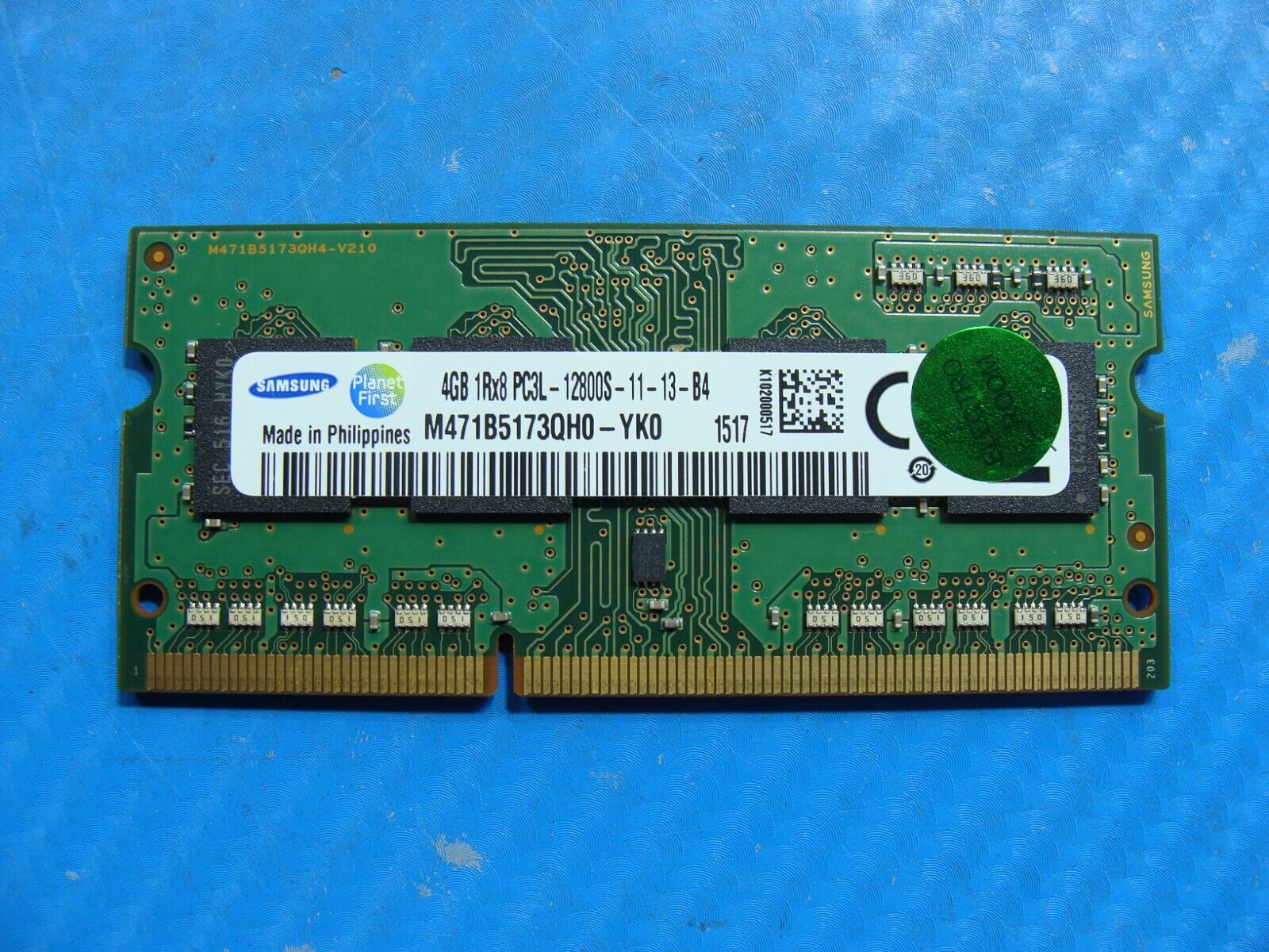 HP 15-ac055nr Samsung 4GB 1Rx8 PC3L-12800S Memory RAM SO-DIMM M471B5173QH0-YK0