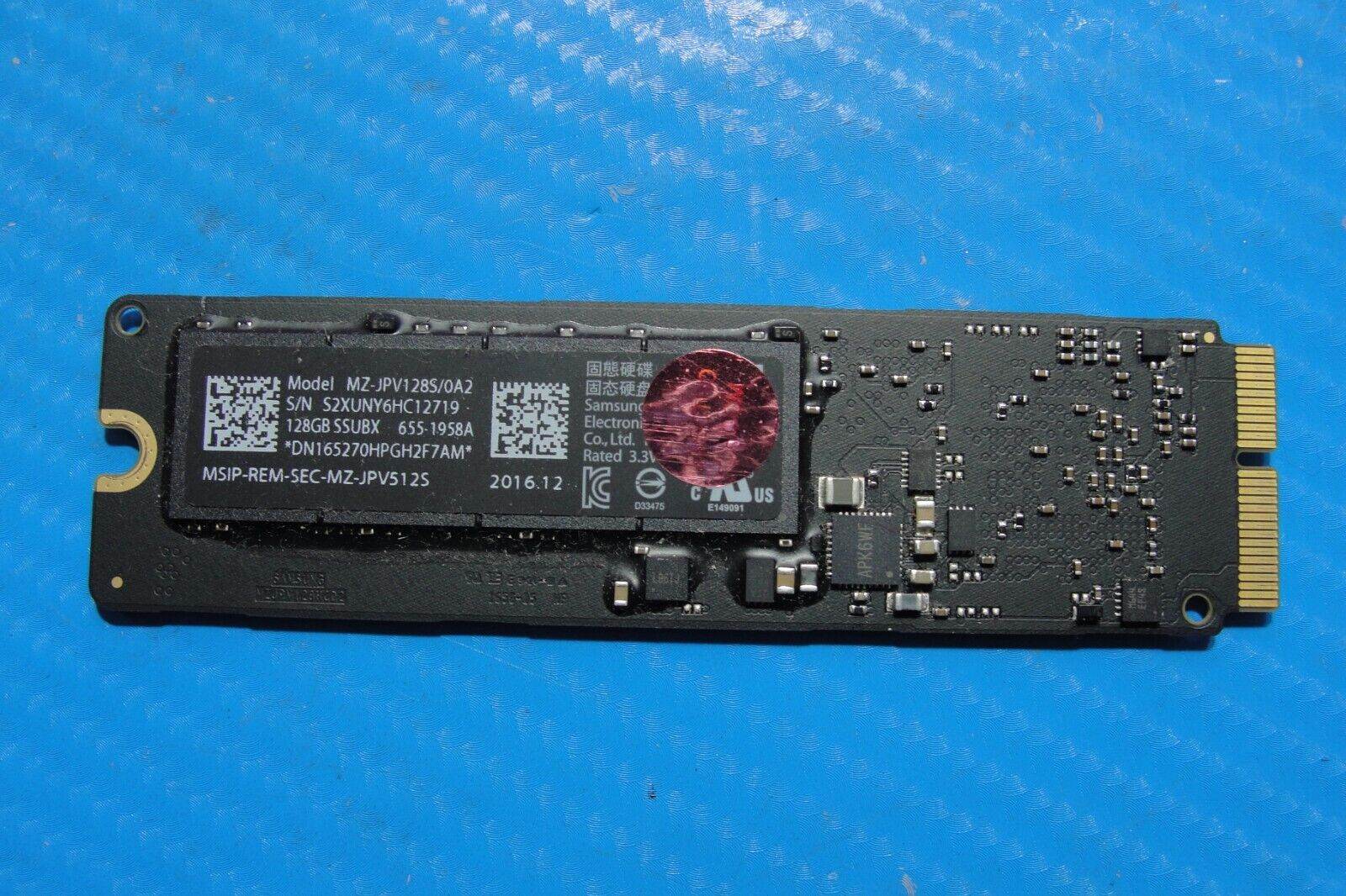 MacBook A1466 Samsung 128GB SSD Solid State Drive MZ-JPV128S/0A2 655-1958A - Tested Computer Laptop Parts