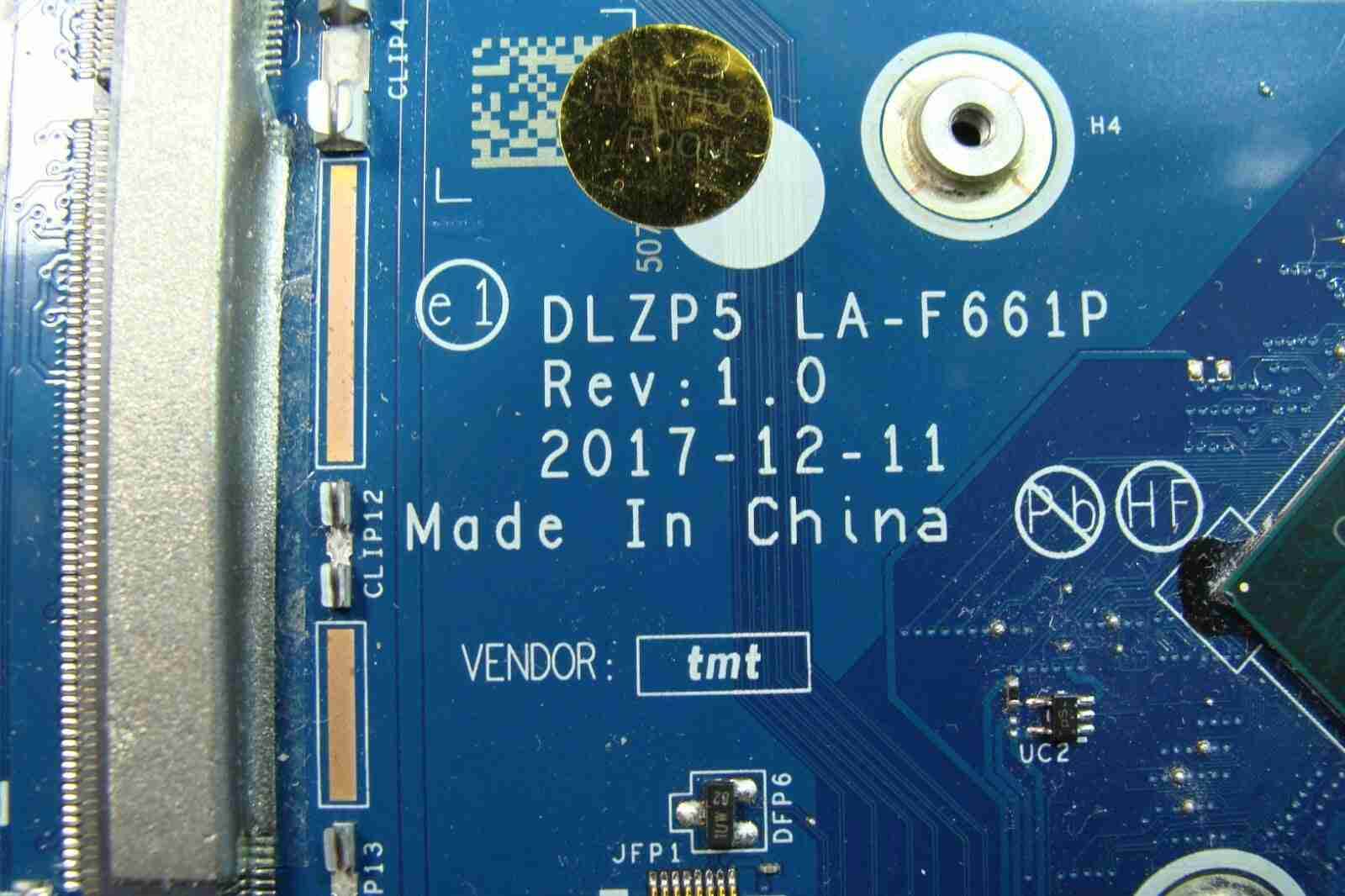 Lenovo Yoga 15.6” 730-15IKB Intel i5-8250U 1.6GHz 8GB Motherboard 5B20Q96474 - Tested Computer Laptop Parts