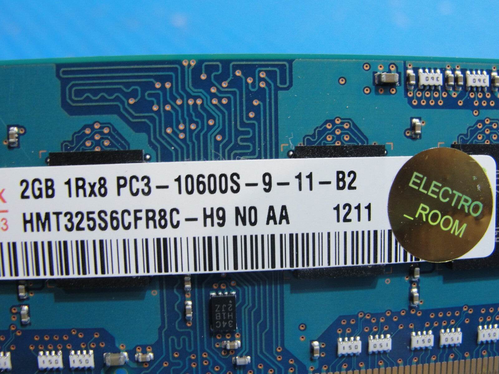 MacBook A1278 Hynix 4GB 2x2GB Memory RAM PC3-10600S-9-11-B2 HMT325S6CFR8C-H9 - Tested Computer Laptop Parts