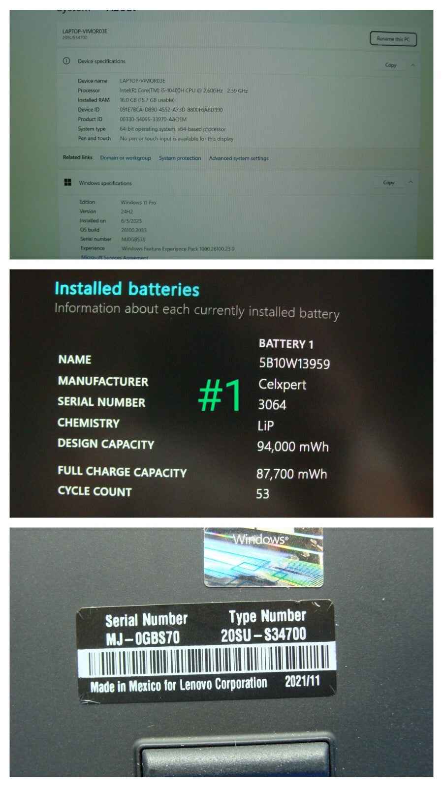 Lenovo ThinkPad P15 Gen 1 15.6