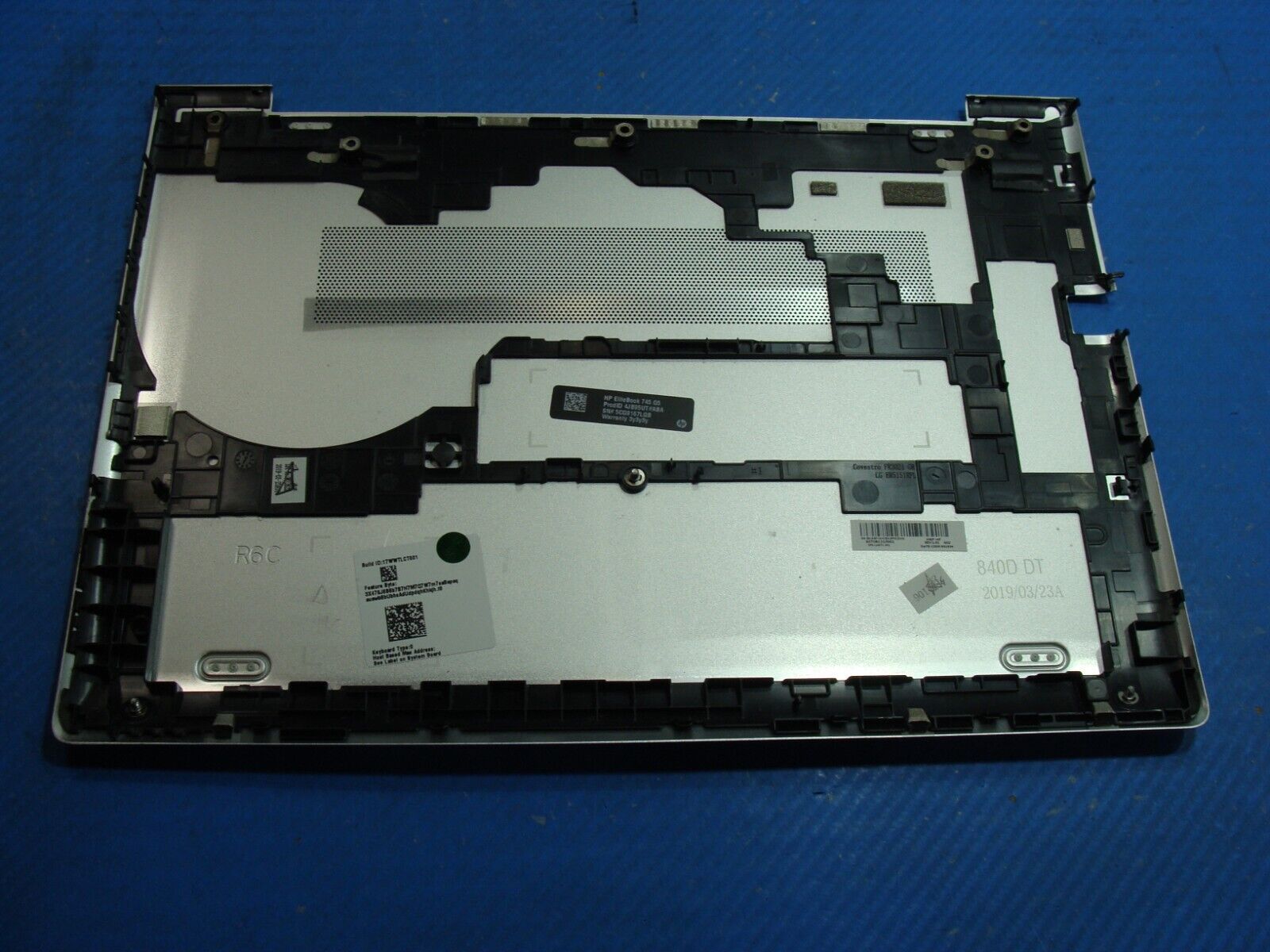 HP EliteBook 14” 745 G5 Bottom Case Base Cover Silver L14371-001 6070B1210001