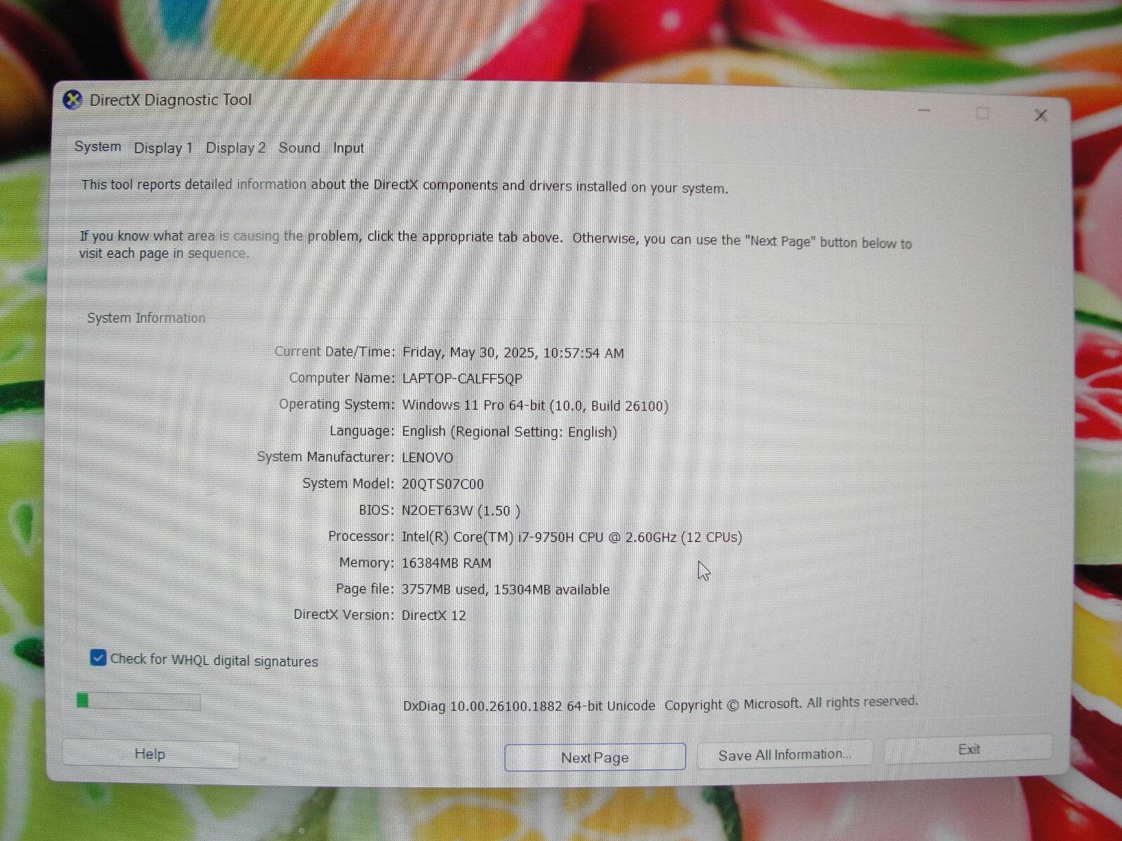 Lenovo ThinkPad P1 Gen 2 15.6”FHD i7-9750H 2.6GHz 16GB 512GB SSD NV Quadro T1000 - Tested Computer Laptop Parts
