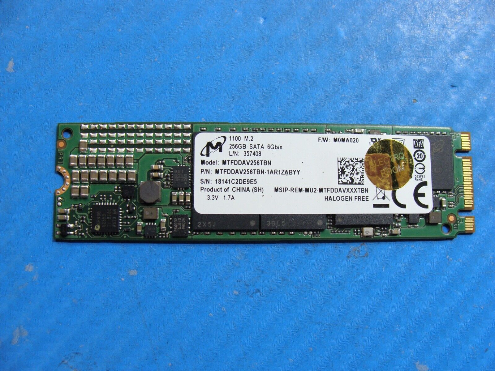 Acer SP515-51N-59EE Micron 256GB M.2 SATA SSD MTFDDAV256TBN-1AR1ZABYY