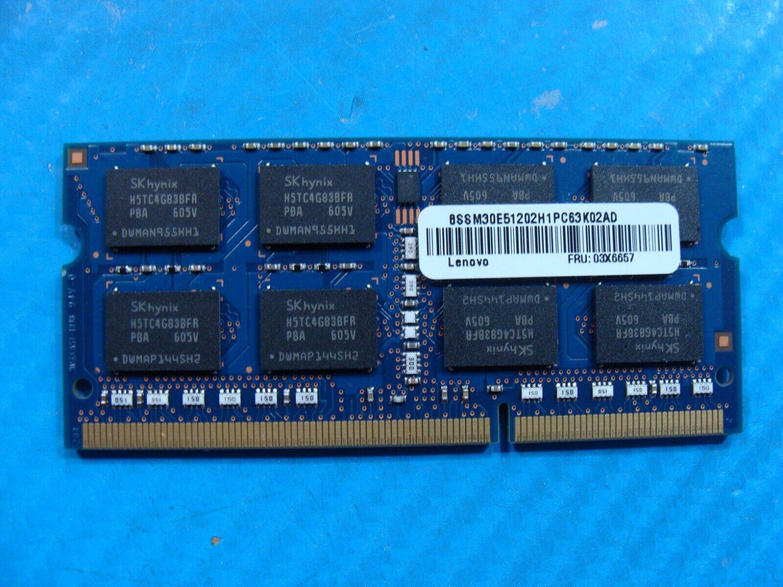 Lenovo T460 SK Hynix 8GB PC3L-12800S Memory RAM SO-DIMM HMT41GS6BFR8A-PB - Tested Computer Laptop Parts