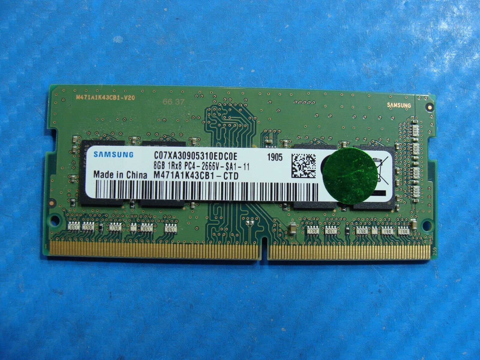 HP 15-dw0077nr Samsung 8GB 1Rx8 PC4-2666V Memory RAM SO-DIMM M471A1K43CB1-CTD