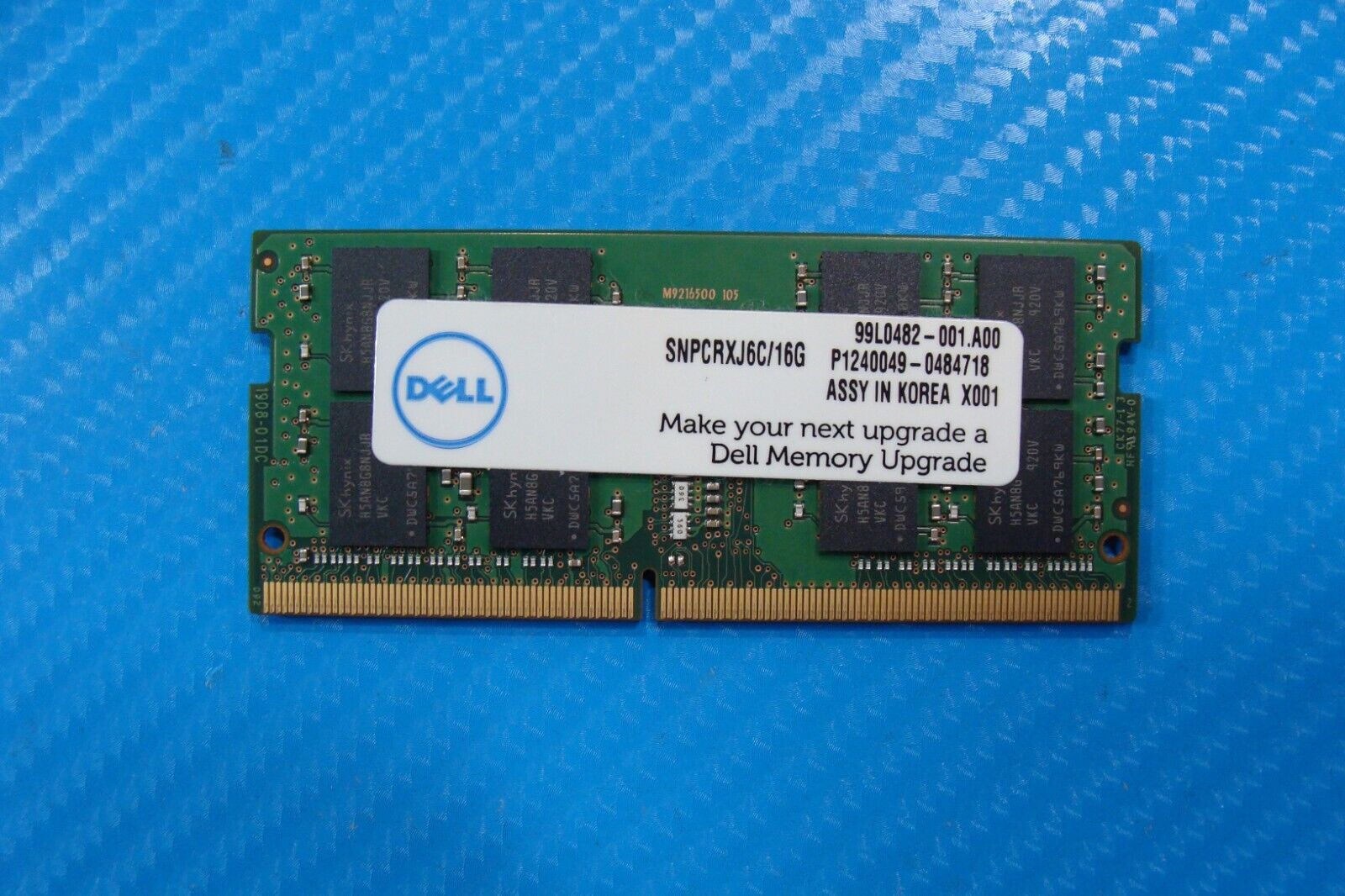 Dell 15 9570 SK Hynix 16GB 2Rx8 PC4-2666V SO-DIMM Memory RAM HMA82GS6JJR8N-VK