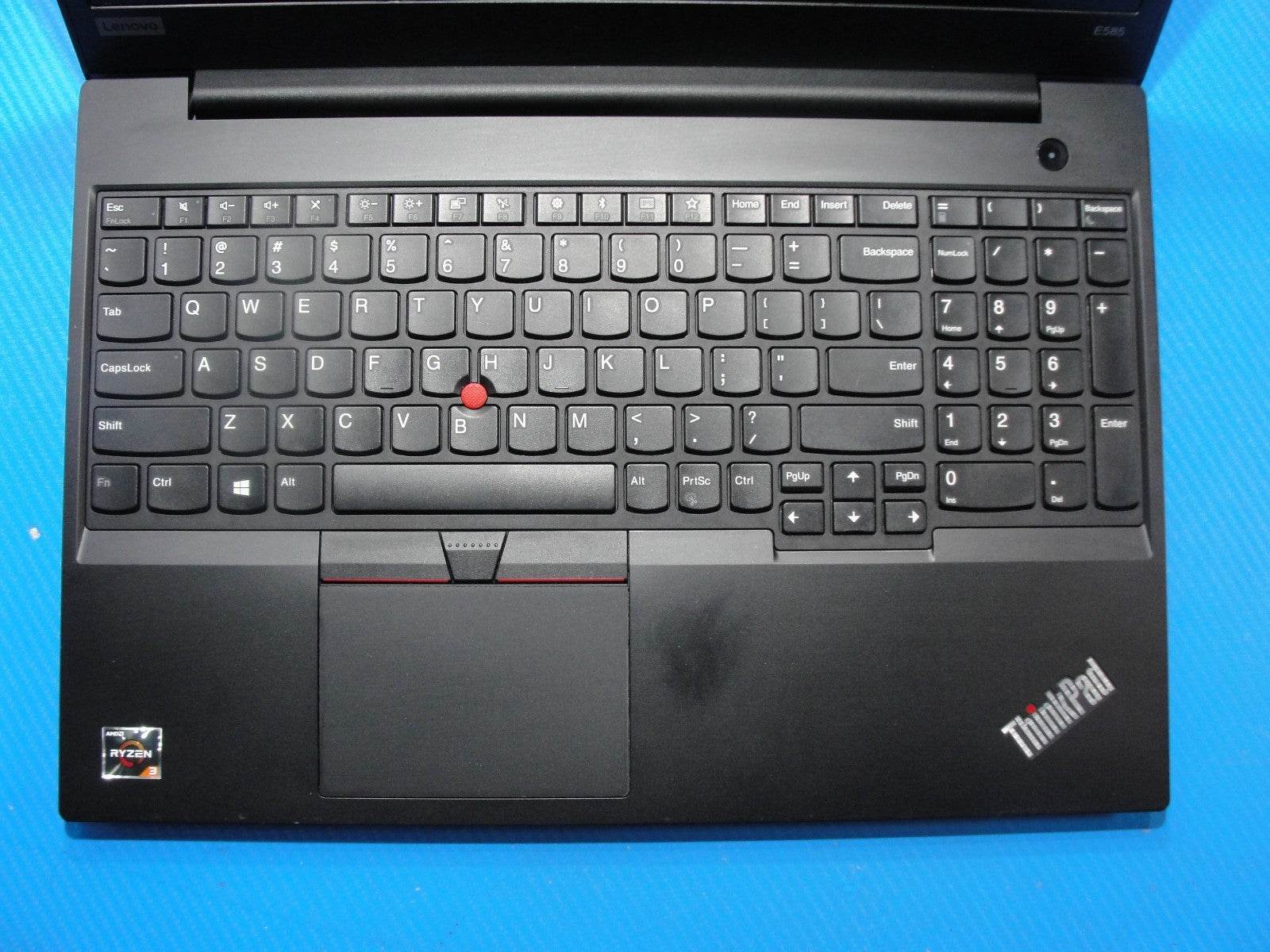 Lenovo ThinkPad E585 15.6” HD AMD Ryzen 3 2200U 2.5GHz 4GB SSD Reset 128GB - Tested Computer Laptop Parts