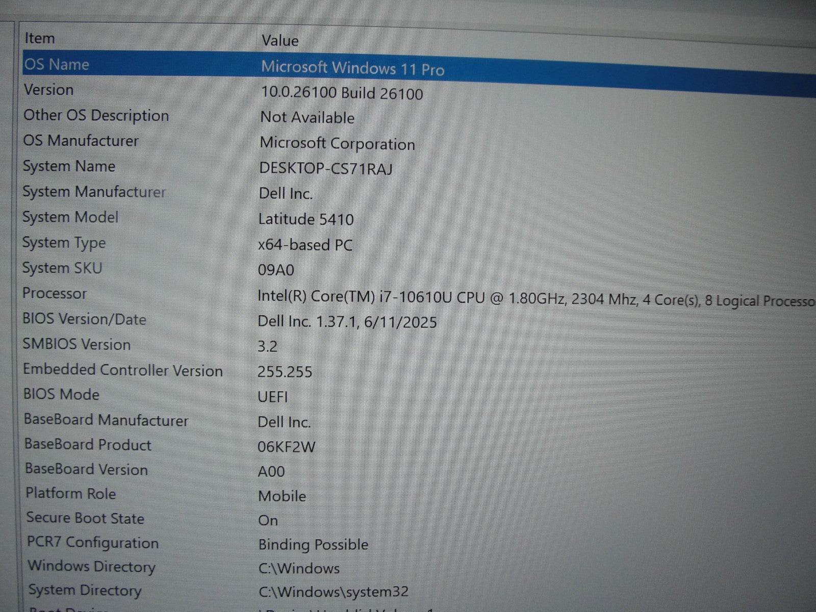 Dell Latitude 5410 14”FHD Intel Core i7-10610U 1.8GHz 8GB SSD Reset 512GB+Charge - Tested Computer Laptop Parts