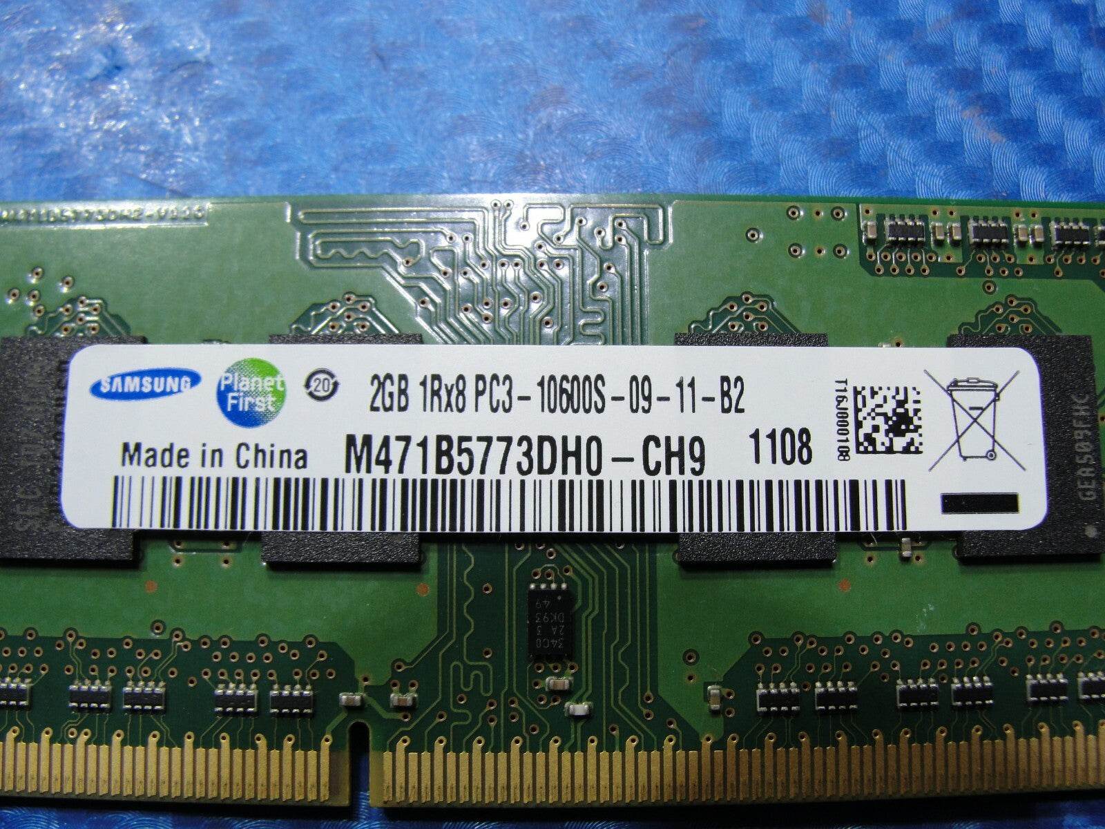 MacBook A1278 Laptop Samsung 2GB Memory PC3-10600S-09-11-B2 M471B5773DH0-CH9 #1 - Tested Computer Laptop Parts