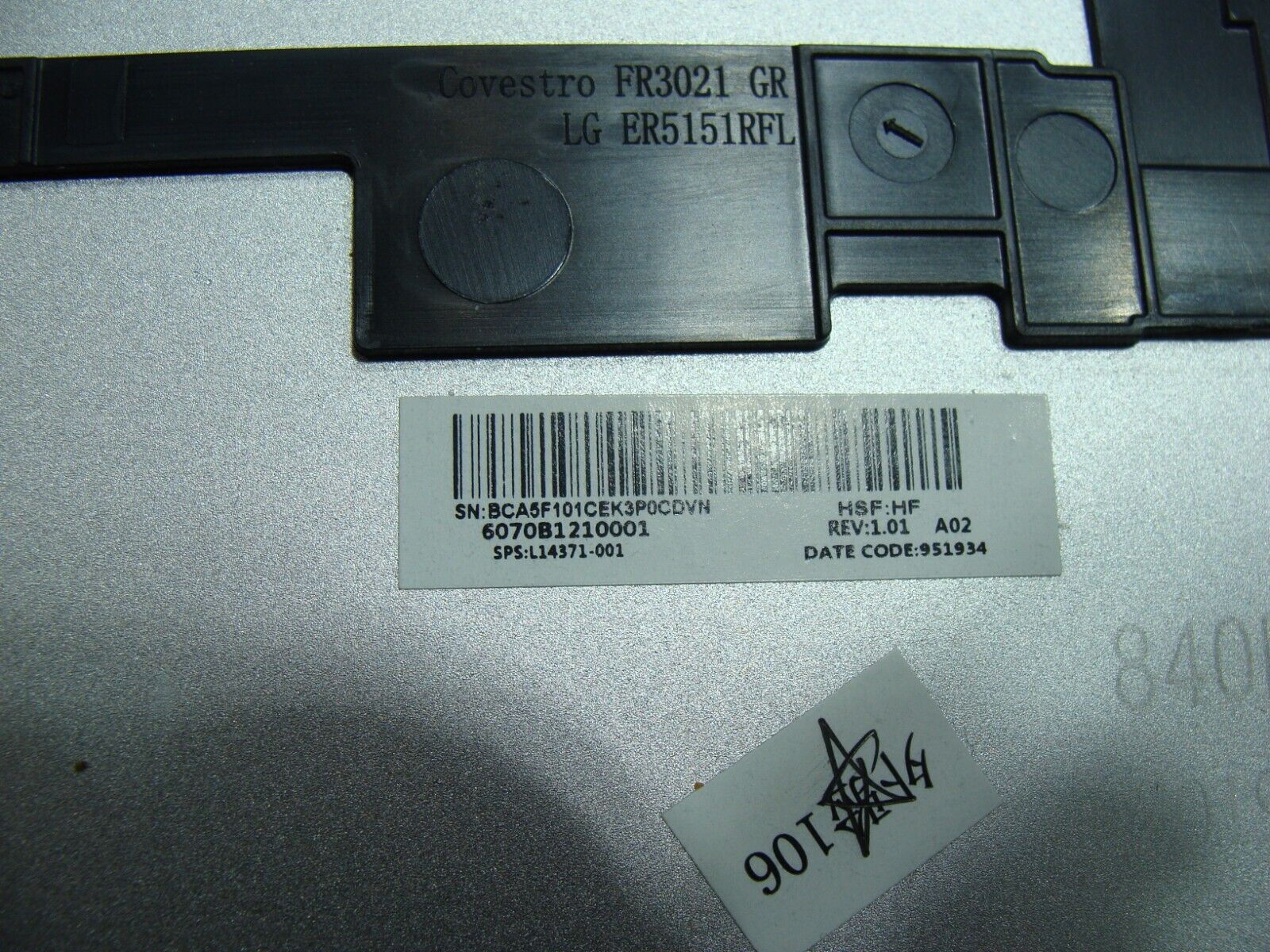 HP EliteBook 14” 745 G5 Bottom Case Base Cover Silver L14371-001 6070B1210001