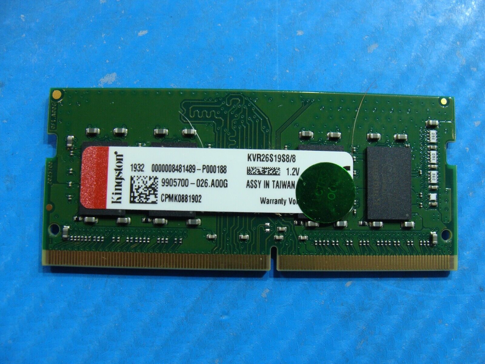 HP 15-cc610ms So-Dimm Kingston 8GB Memory Ram KVR26S19S8/8