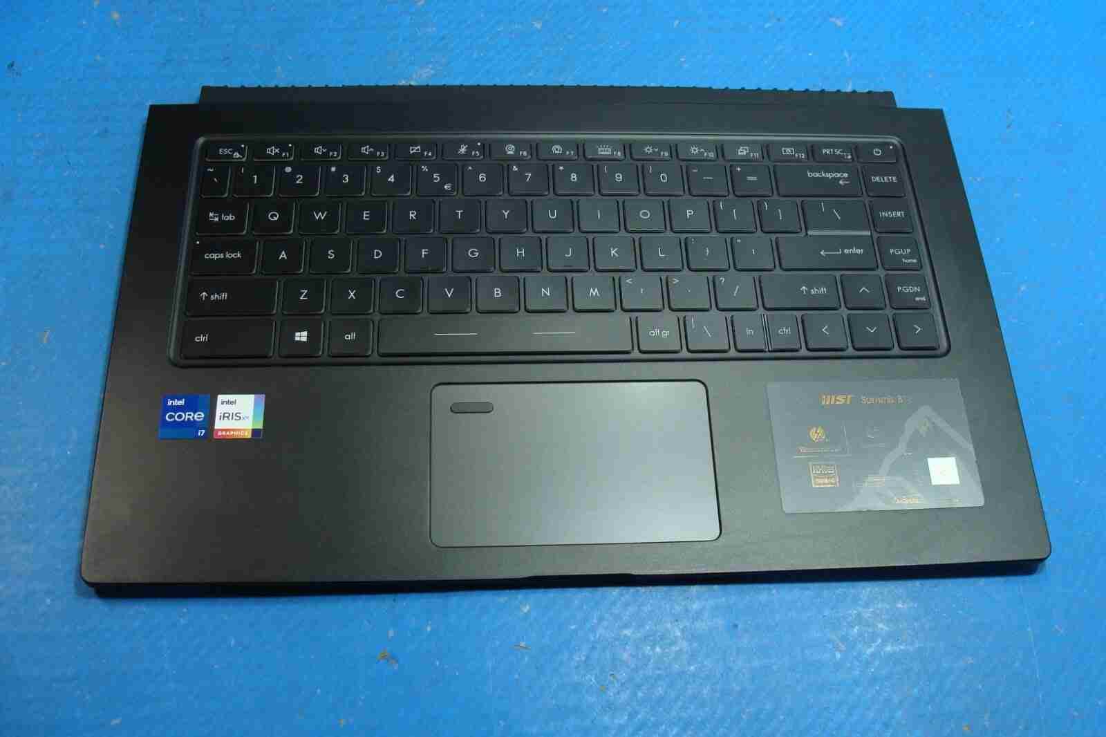 MSI Summit 15.6” B15 A11M-057 Palmrest w/TouchPad BL Keyboard & Speakers Grade A - Tested Computer Laptop Parts