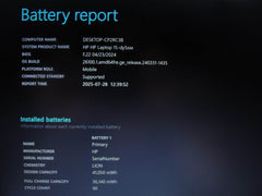 HP 15-DY5023ST 15.6”FHD Intel Core i3-1215U 1.2GHz 8GB SSD Reset 256GB+ Charger - Tested Computer Laptop Parts