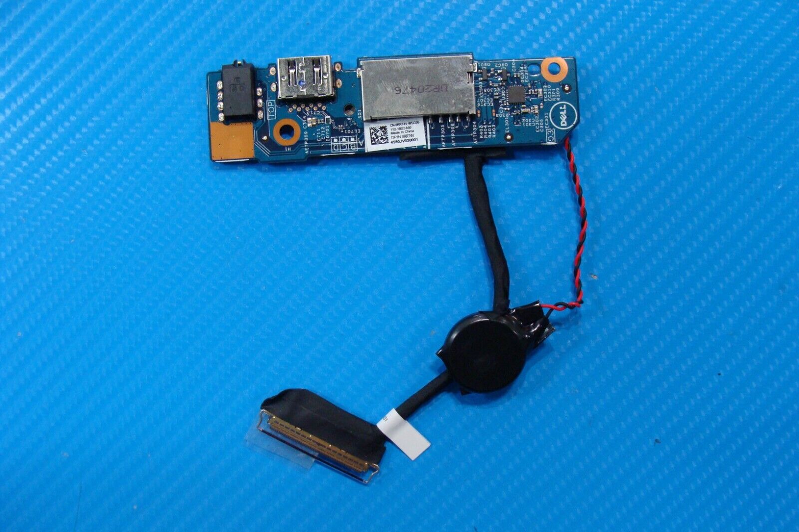 Dell Inspiron 14” 7405 2-in-1 OEM USB Audio SD Card Reader Board w/Cables RRT4V