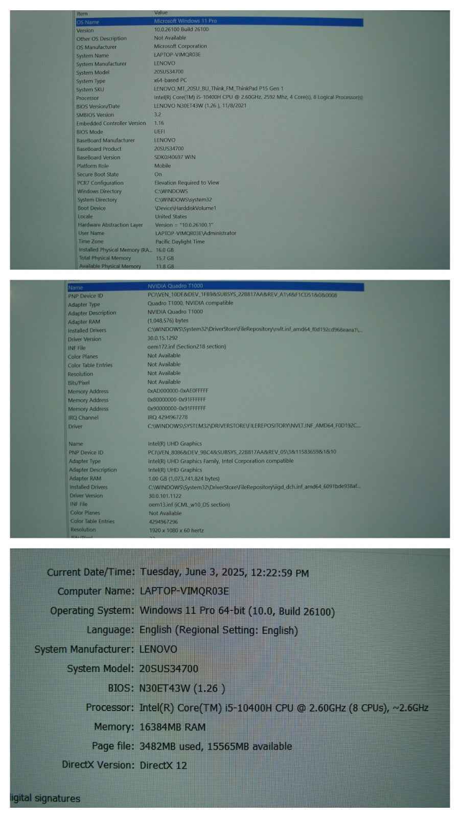 Lenovo ThinkPad P15 Gen 1 15.6