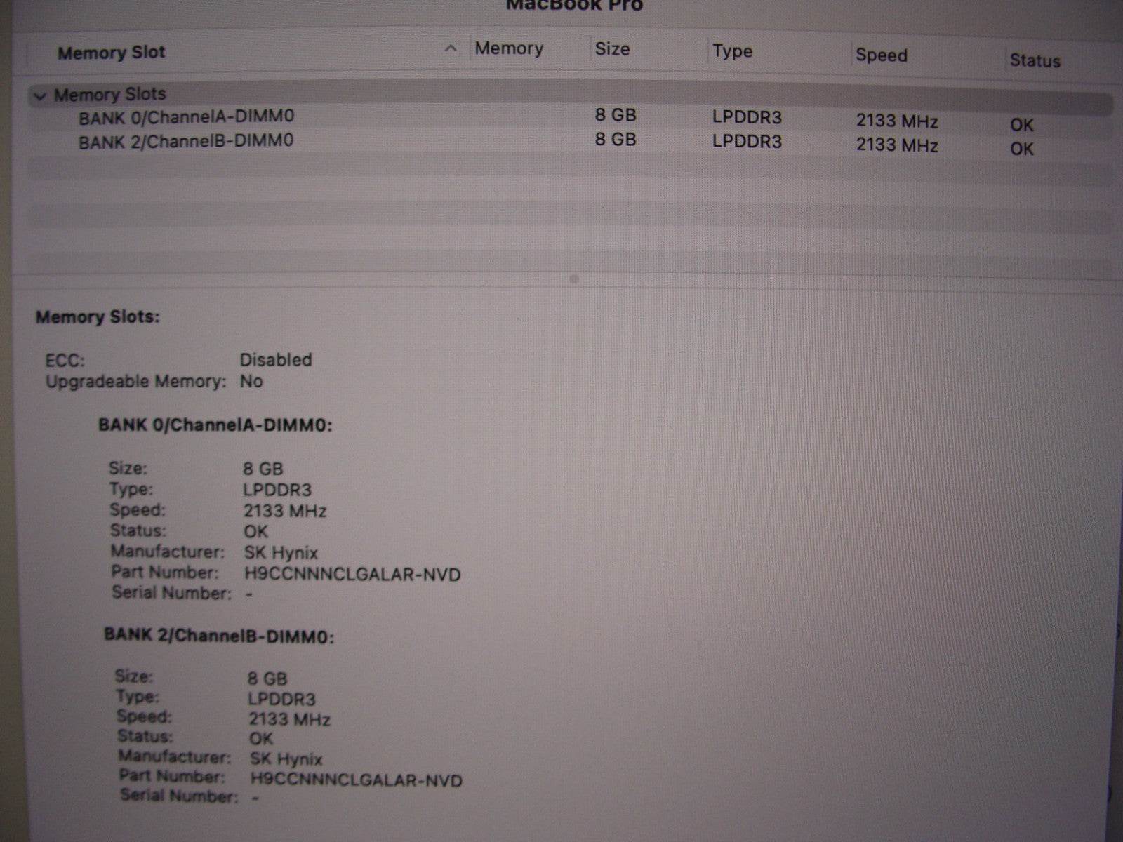 Apple MacBook Pro 13”(2019) A2159 i5-8257U 1.4GHz 16GB 256GB MUHN2LL/A 283cycles - Tested Computer Laptop Parts