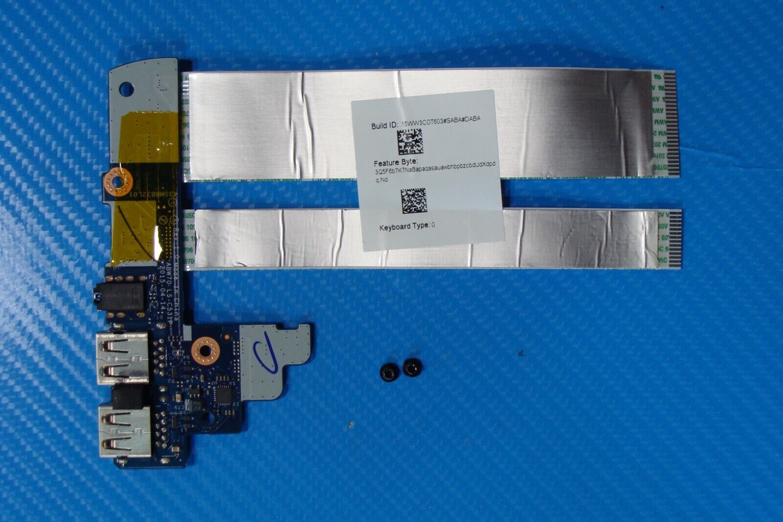 HP Envy 17.3” m7-u109dx Genuine Laptop USB Audio Port Board w/Cables LS-C531P