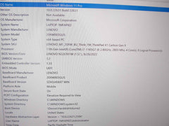 Lenovo ThinkPad X1 Carbon Gen 9 14”WUXGA EVO i7-1165G7 2.8GHz 16GB 512GB SSD - Tested Computer Laptop Parts