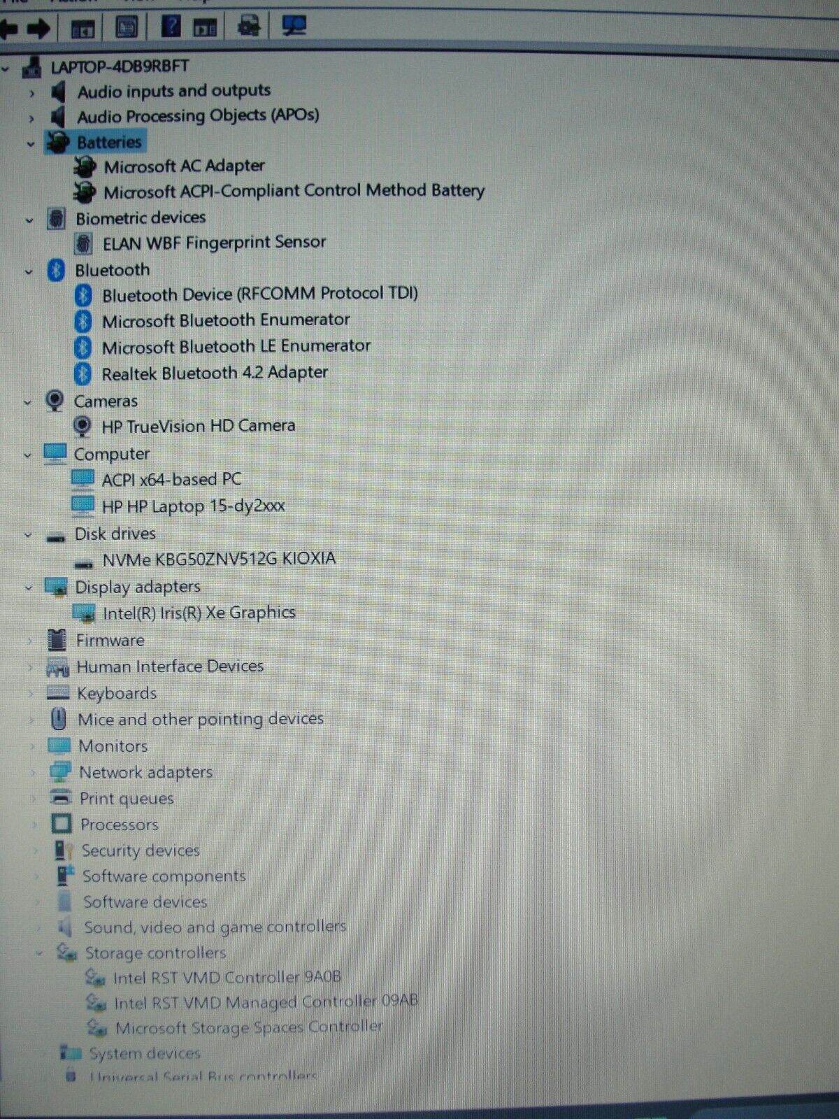 HP 15-DY2152WM i5 11th Gen 2.4GHz 8GB 512GB SSD Battery 100% + Original Charger - Tested Computer Laptop Parts