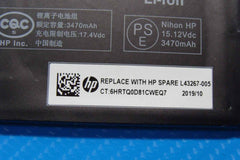 HP Envy 15m-dr1011dx 15.6" Battery 15.12V 55.67Wh 3470mAh SA04XL 85%
