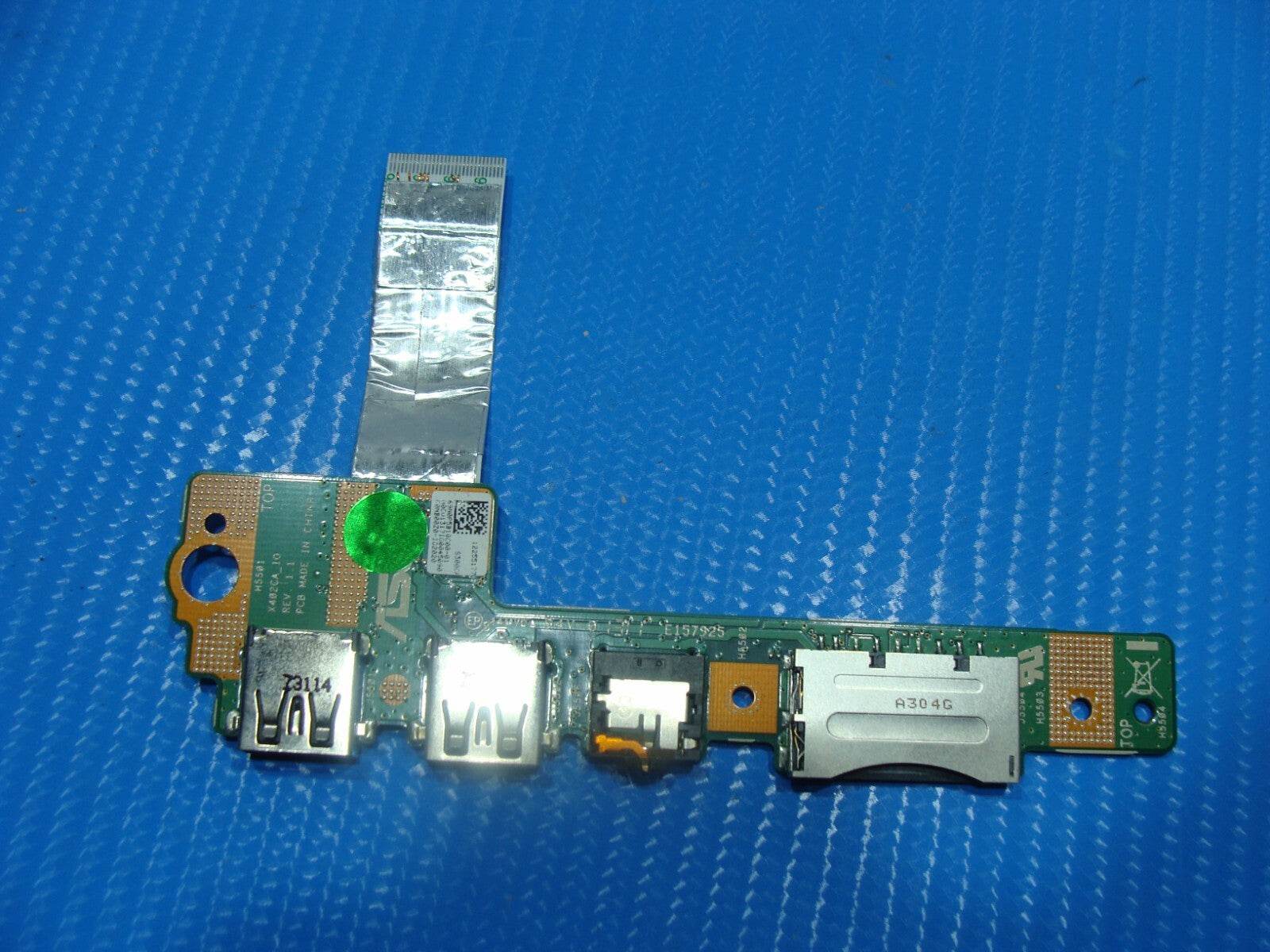 Asus VivoBook S300CA-BBI5T01 Audio USB Card Reader Board w/Cable 69NB00Z0-I02020 - Tested Computer Laptop Parts