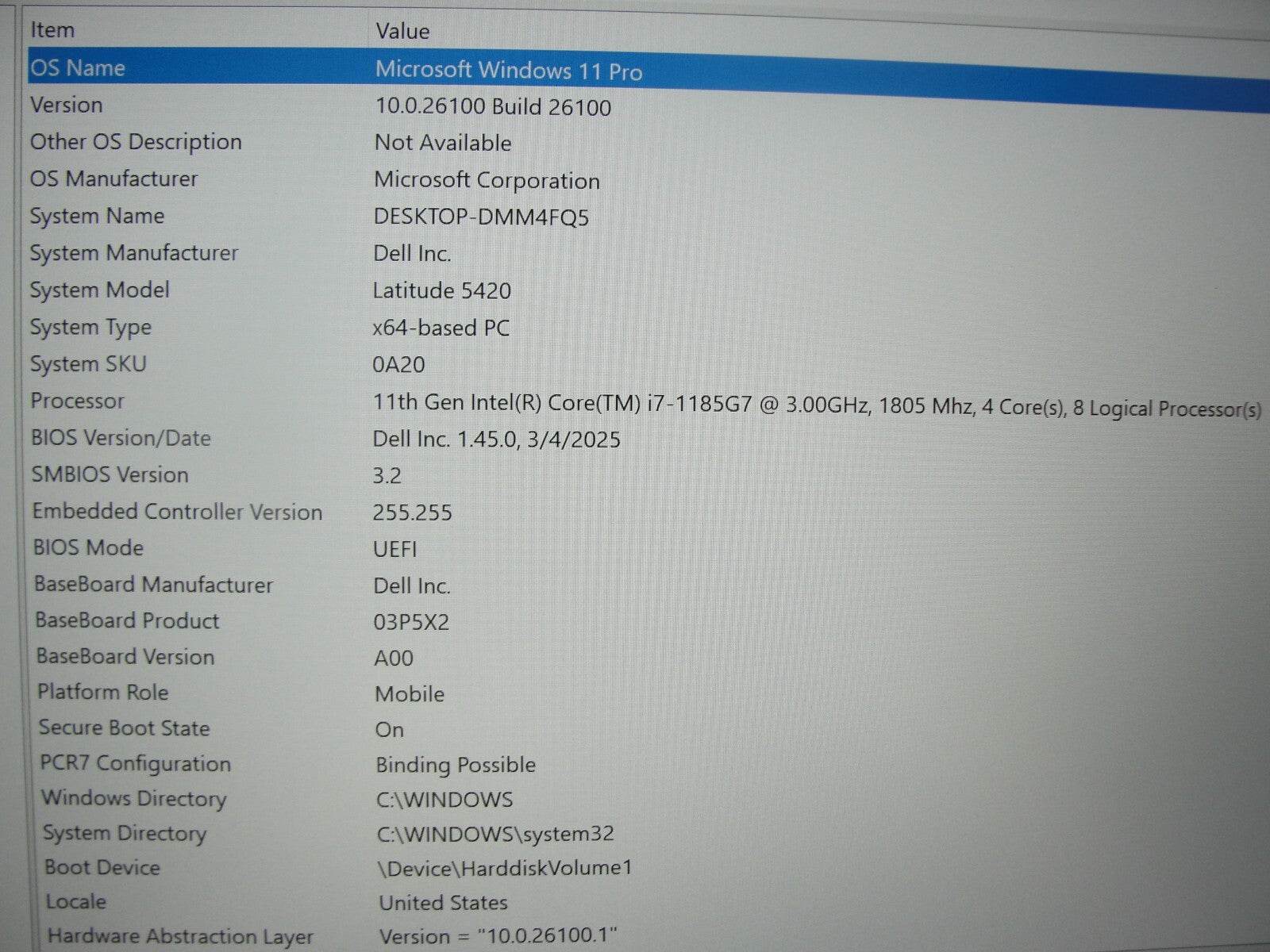 Dell Latitude 5420 14”FHD Intel Core i7-1185G7 3GHz 16GB 512GB SSD + Charger - Tested Computer Laptop Parts