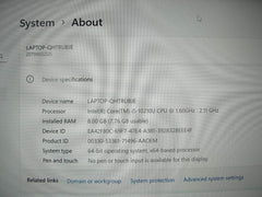 Lenovo ThinkPad T14s Gen1 14”FHD Intel Core i5-10210U 1.6GHz 8GB SSD Reset 512Gb - Tested Computer Laptop Parts