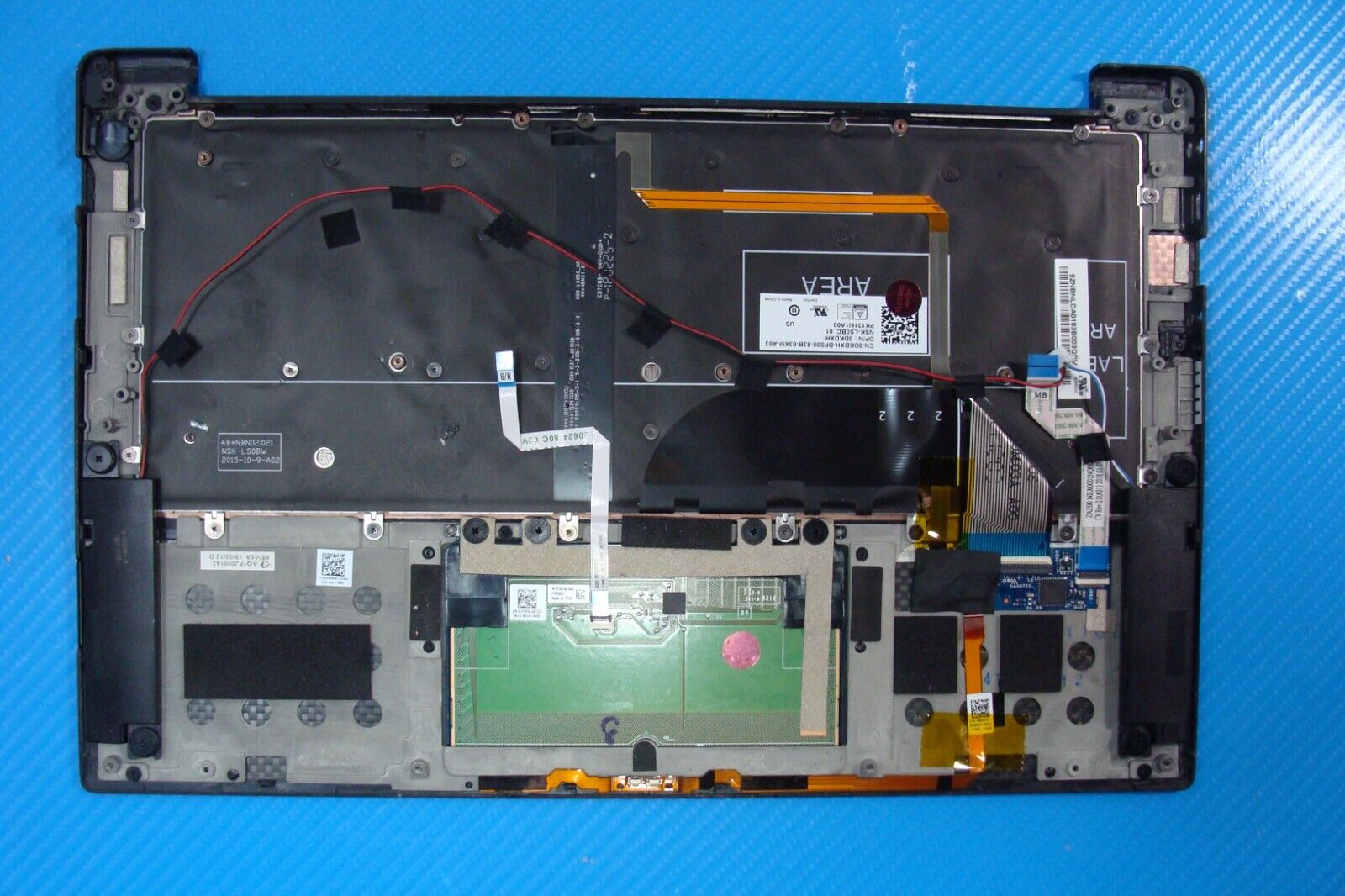 Dell XPS 13.3” 13 9360 Genuine Laptop Palmrest w/Backlit Keyboard TouchPad 43WXK