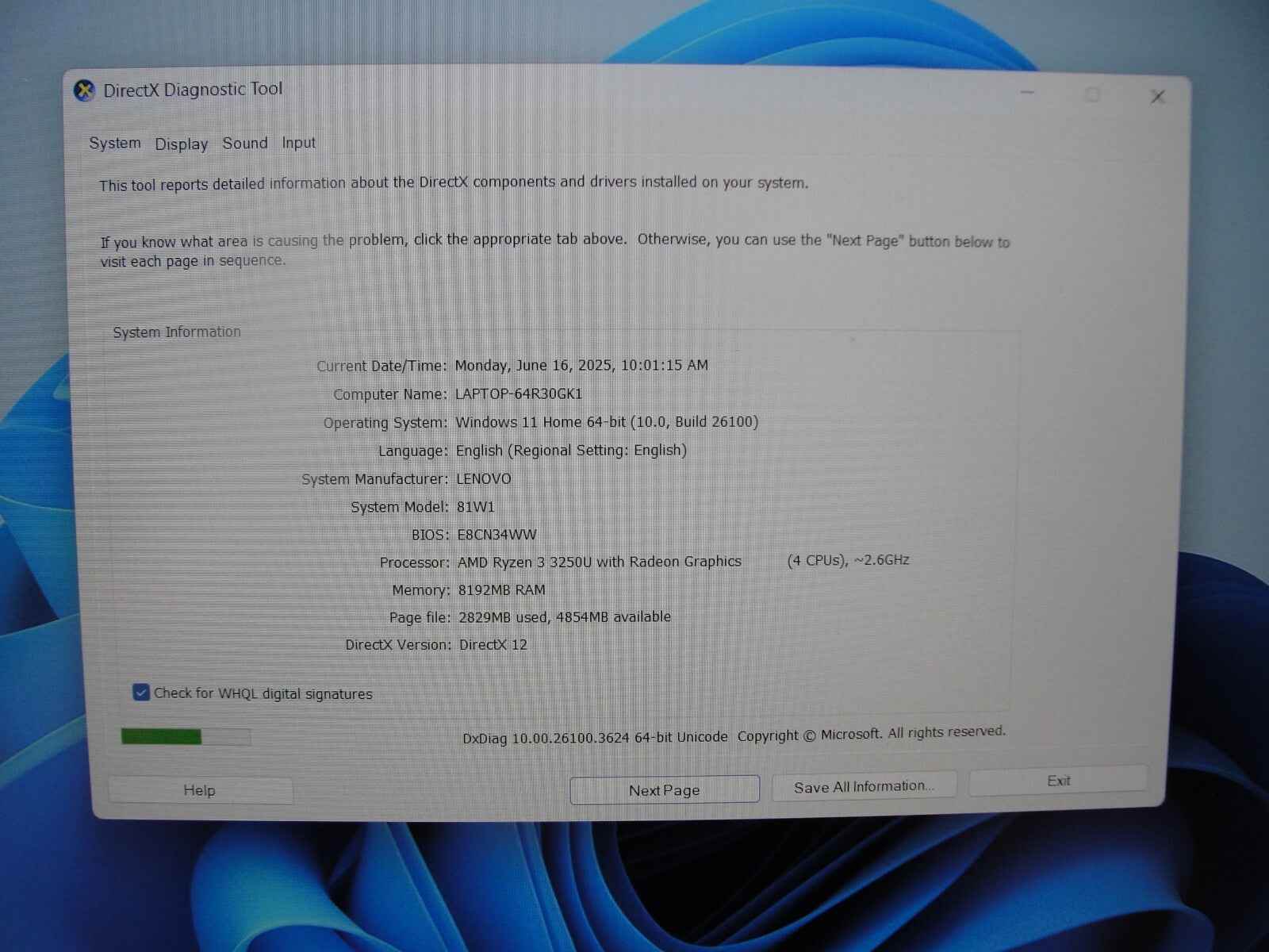 Lenovo IdeaPad 3 15ADA05 15.6” FHD AMD Ryzen 3 3250U 2.6GHz 8GB 128GB SSD - Tested Computer Laptop Parts
