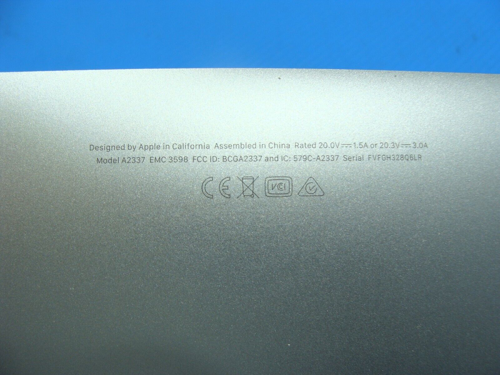 MacBook Air A2337 Late 2020 MGN63LL/A 13