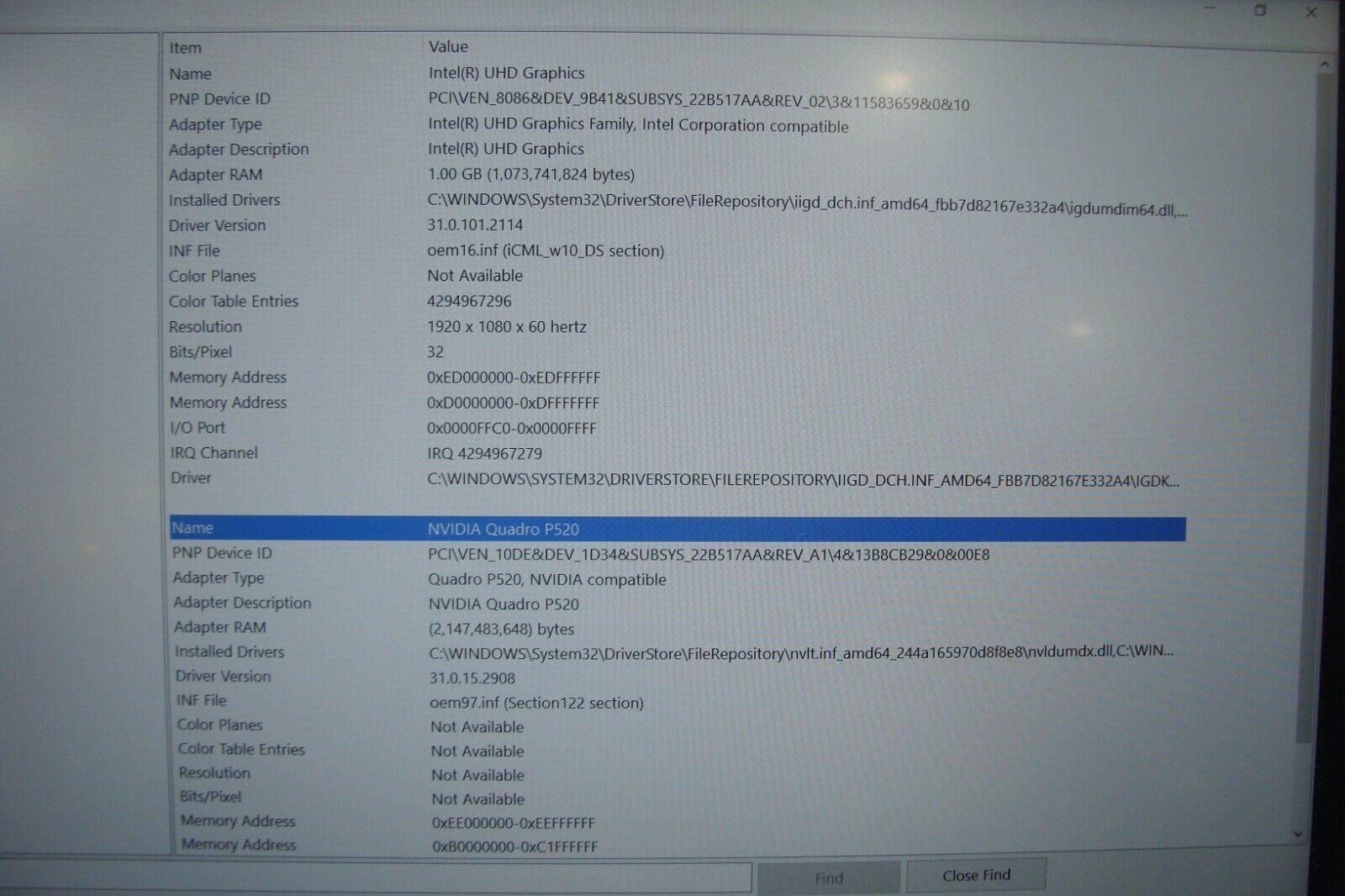 Lenovo ThinkPad P15s Gen 1 FHD i7-10510U 1.8GHz 16GB 512GB - NVIDIA Quadro P520 - Tested Computer Laptop Parts