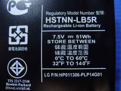 HP Chromebook 14 G010NR 14" Battery 7.5V 51Wh 6750mAh A2304XL 738392-005