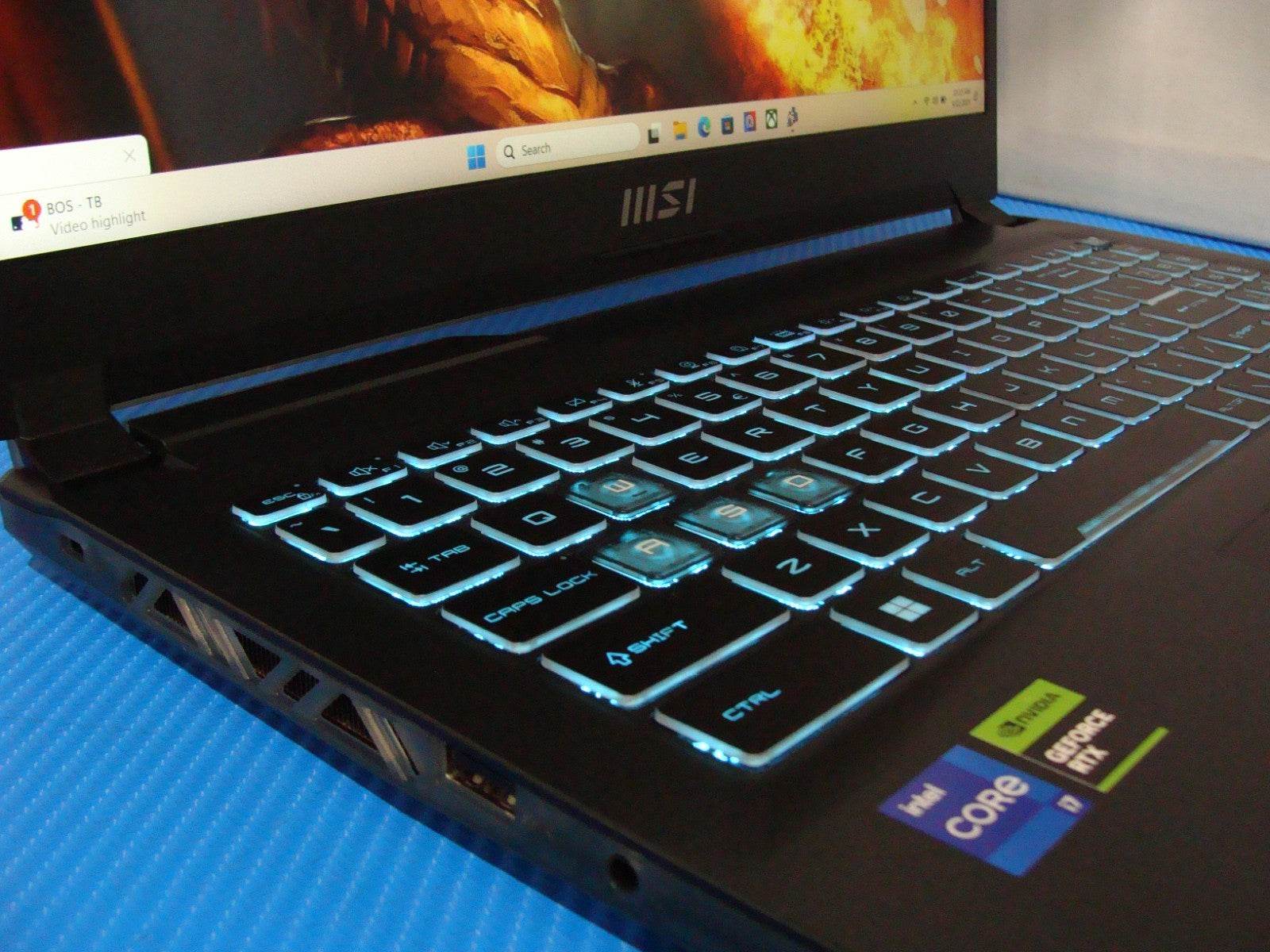 MSI Cyborg 15 A13 15.6'' FHD 144hz i7-13620H 2.4GHz 16GB 512GB RTX4050 Batt 81% - Tested Computer Laptop Parts