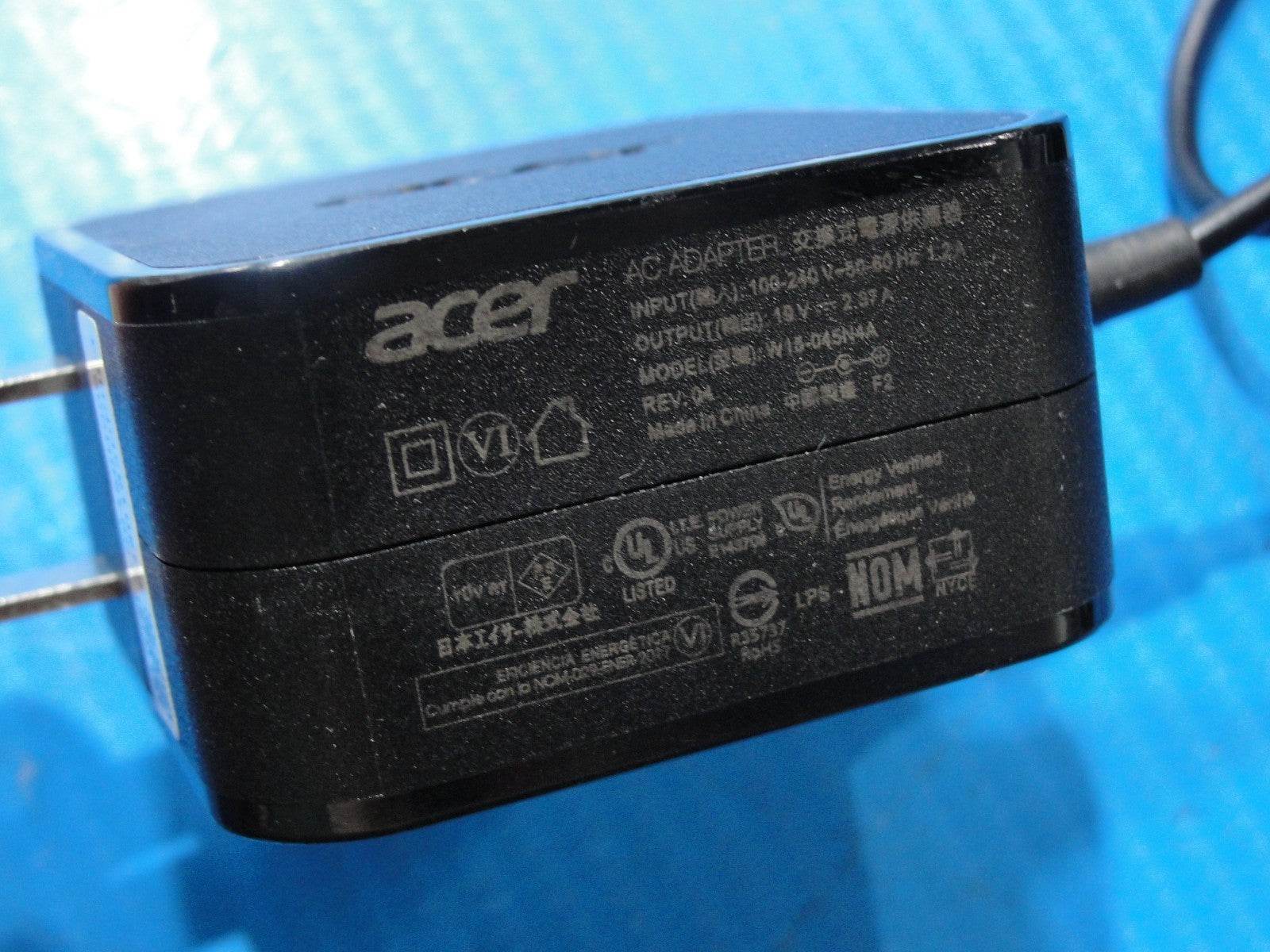 Genuine Acer 45W AC Adapter Charger – 19V 2.37A – 3.0mm × 1.1mm Black Tip - Tested Computer Laptop Parts