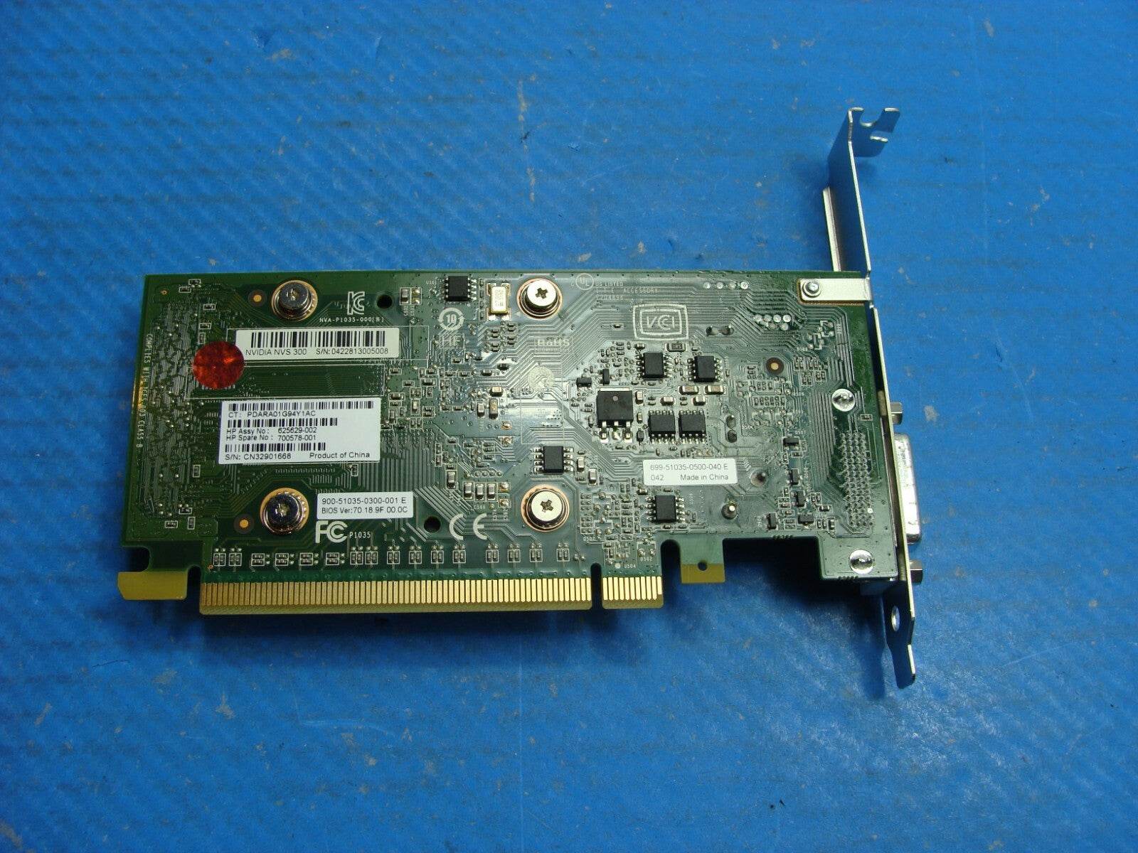 Dell Precision T5600 Genuine Desktop NVIDIA Quadro NVS 300 Video Card 700578-001 - Tested Computer Laptop Parts